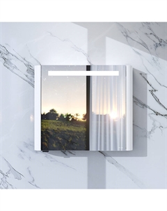 Шкафчик с зеркалом в ванную 80 Sensation M30MCL0801WG левый белый глянец Am.pm.