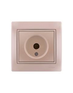 Розетка телевизионная Mira металлик жемчужно-белый Lezard