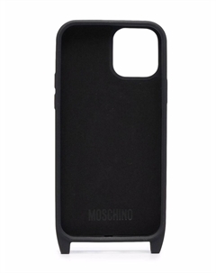 Moschino чехол для iPhone 12/12 Pro с логотипом, черный
