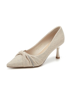 Туфли женские на высоком каблуке, кремовый Exull q