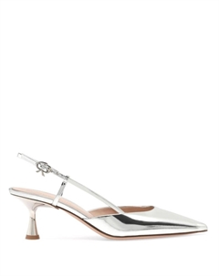 Туфли Ascent 55 с заостренным носком, серебряный Gianvito rossi