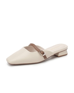 Мюли женские с закрытым носком женские, кремовый Exull q