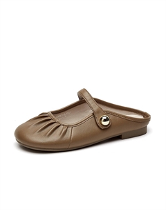 Мюли женские с закрытым носком женские, кремовый Exull q