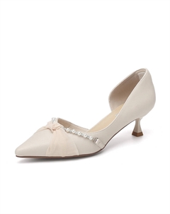 Туфли женские на высоком каблуке, кремовый Exull q