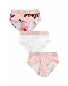 Трусы-брифы 3 PACK, фуксия Baker by ted baker