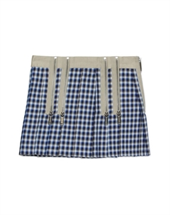 KIDS юбка мини в клетку, синий Dsquared2