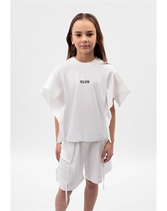 Футболка с принтом, белый Gulliver