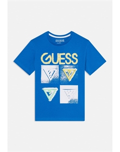 Футболка с принтом JUNIOR, синий Guess