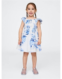 Повседневное платье CAP SLEEVE FLORAL DRESS, синий Gap
