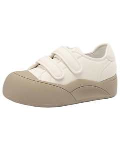 Кеды, скейтборд обувь женская низкая, кремовый Josiny