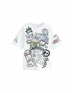 Футболка с принтом SHORT SLEEVE GRAPHIC STANDARD, белый Next