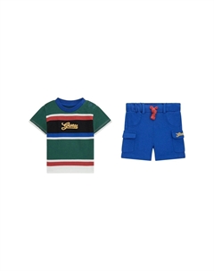 Футболка с принтом SET, зеленый Guess