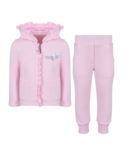 Спортивный костюм с оборками, розовый Lapin house