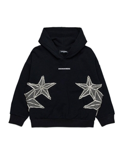 KIDS худи с аппликацией, черный Dsquared2