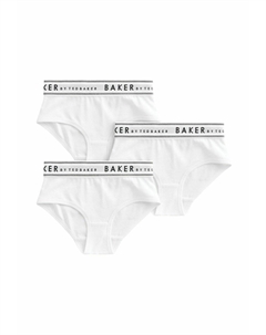 Трусы-брифы 3 PACK, белый Baker by ted baker