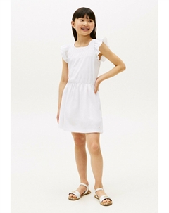 Вязаное платье TEXTURED FIT, белый Tommy hilfiger