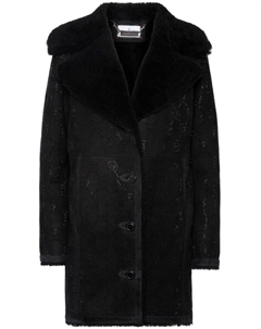 Шуба с монограммой, черный Philipp plein