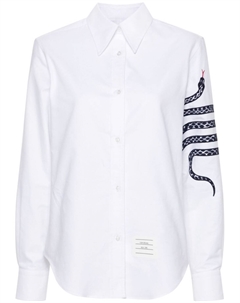 Рубашка с полосками 4-Bar, белый Thom browne