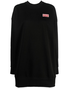 Платье-толстовка с логотипом, черный Kenzo