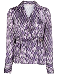 Блузка с геометричным узором, фиолетовый Liu jo