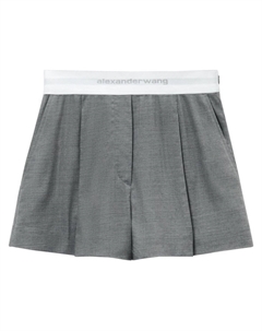 Шорты с логотипом, серый Alexander wang