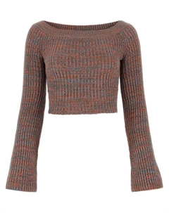 Укороченный джемпер, розовый Chloe