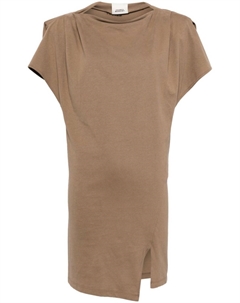Платье-футболка Silvane из органического хлопка, коричневый Isabel marant