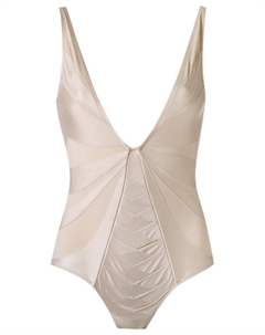 Купальник со вставками, нейтральный цвет Amir slama