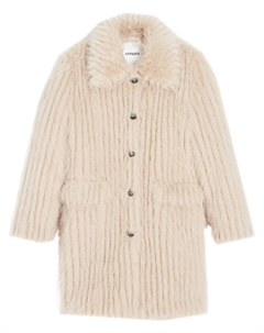 Шуба из искусственного меха, серый Apparis