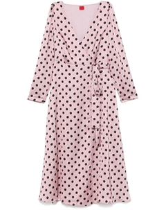 Платье миди с запахом, розовый Hugo