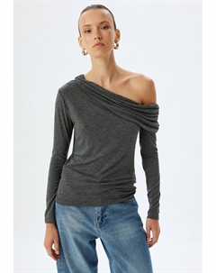 Рубашка с длинными рукавами, серый Koton