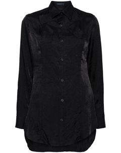 Рубашка в технике пэчворк, черный Yohji yamamoto
