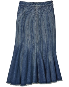 Джинсовая юбка Wave с завышенной талией, синий Marc jacobs