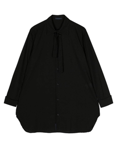 Рубашка с бантом, черный Yohji yamamoto