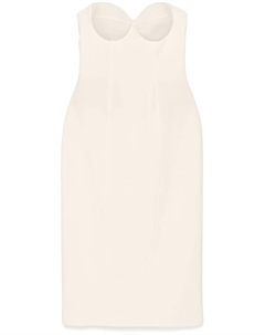 Платье миди без бретелей, нейтральный цвет Giuseppe di morabito