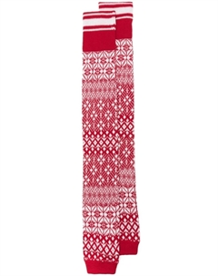 Гетры с жаккардовым узором, красный Dsquared2