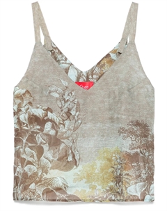 Топ с принтом, коричневый Co. go