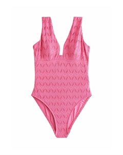 Купальный костюм TAN SPOT PLUNGE, фуксия Next