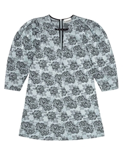 Платье миди с жаккардовым узором, синий Ganni