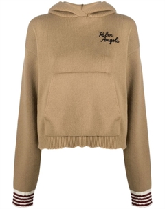 Худи с вышитым логотипом, коричневый Palm angels