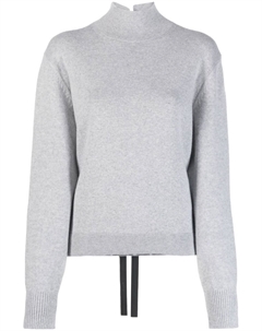 Пуловер с завязками, серый Fendi