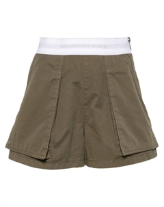 Шорты карго с логотипом, зеленый Alexander wang