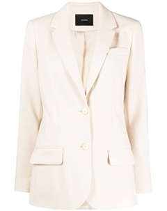 Однобортный блейзер строгого кроя, нейтральный цвет Joseph