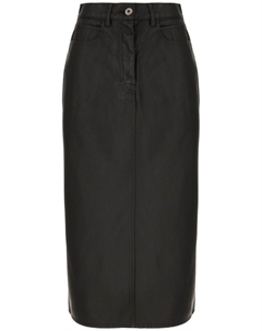 Юбка из искусственной кожи, черный Weekend max mara