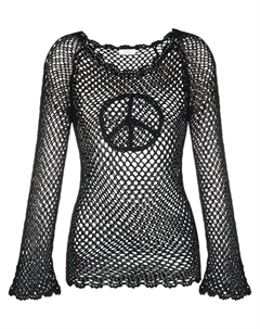 Сетчатый топ, черный Erl