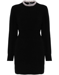 Мини-платье, украшенное кристаллами, черный Alexander wang