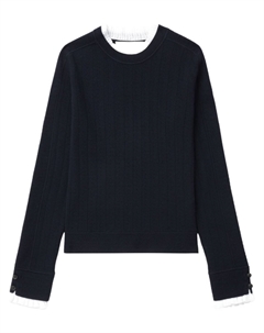 Свитер в рубчик с жидким узором 3.1 phillip lim