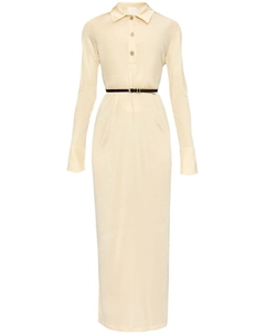 Платье макси с поясом, нейтральный цвет Givenchy