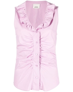 Блузка с оборками, фиолетовый Isabel marant