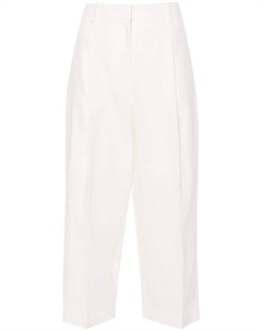 Укороченные брюки Tonnie со складками, белый The row